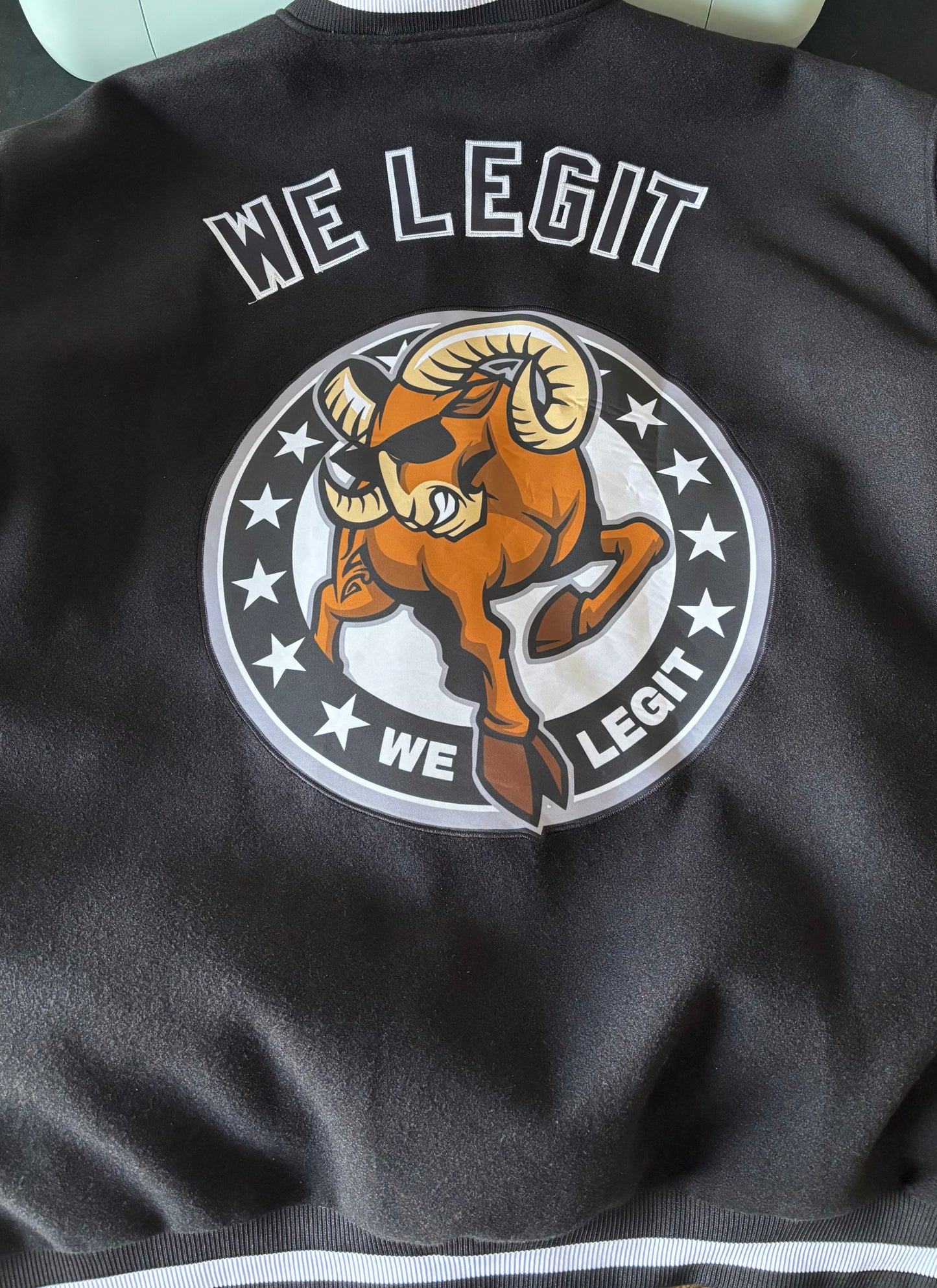 We Legit Ram Letterman Jacket
