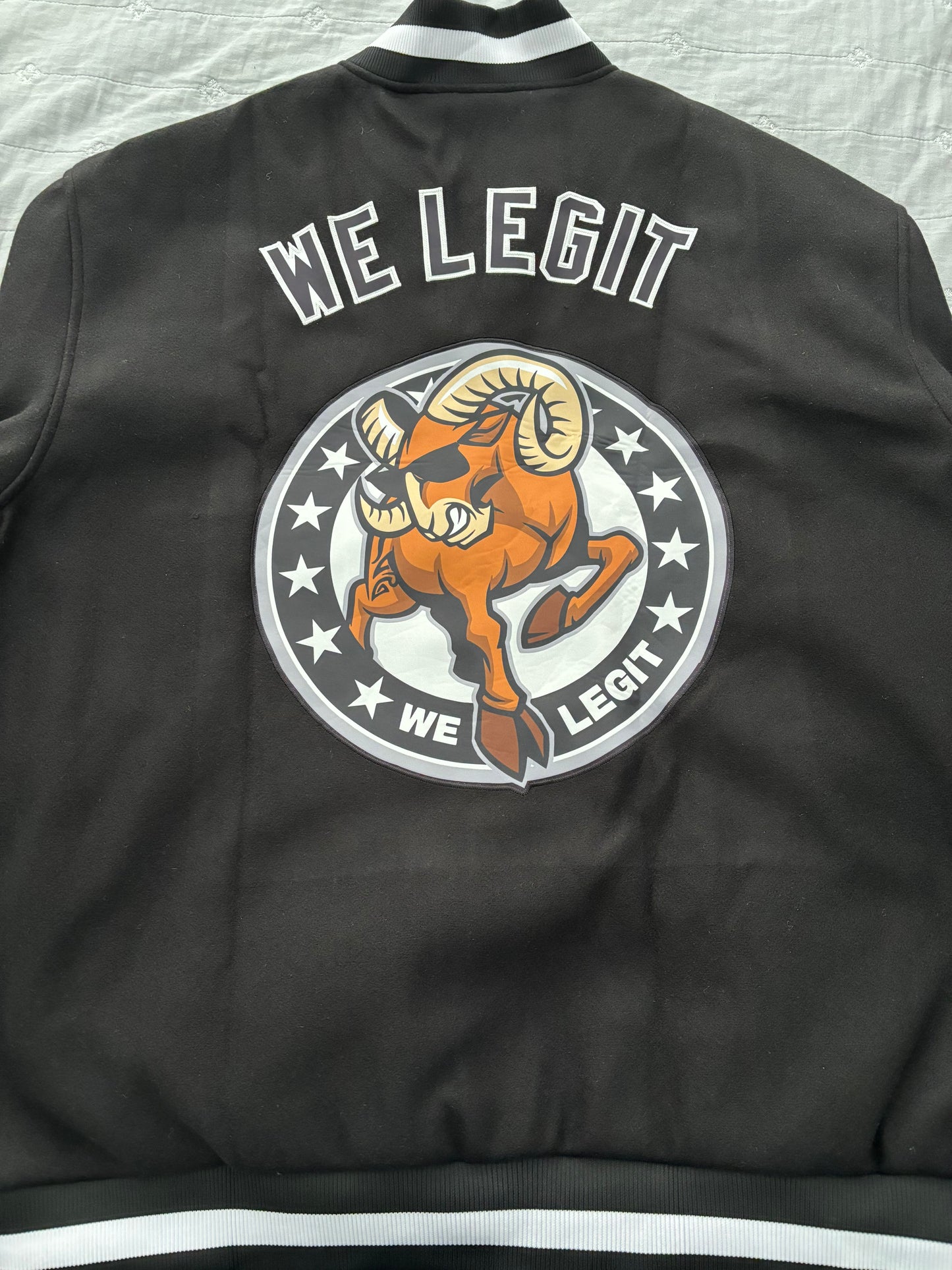 We Legit Ram Letterman Jacket