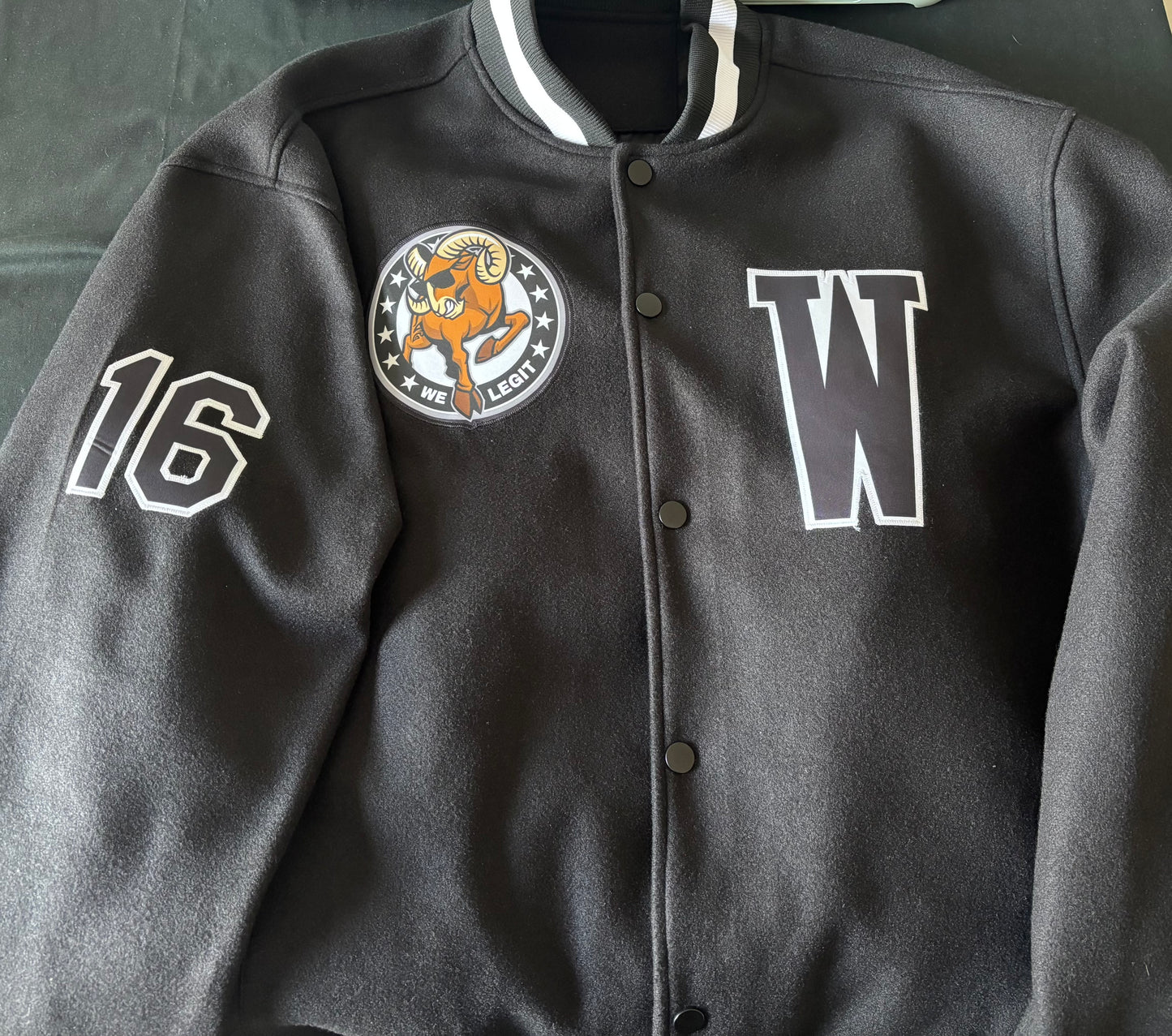 We Legit Ram Letterman Jacket