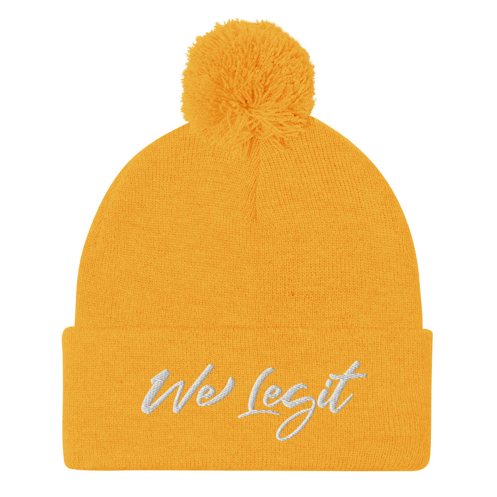 We Legit Pom-Pom Beanie