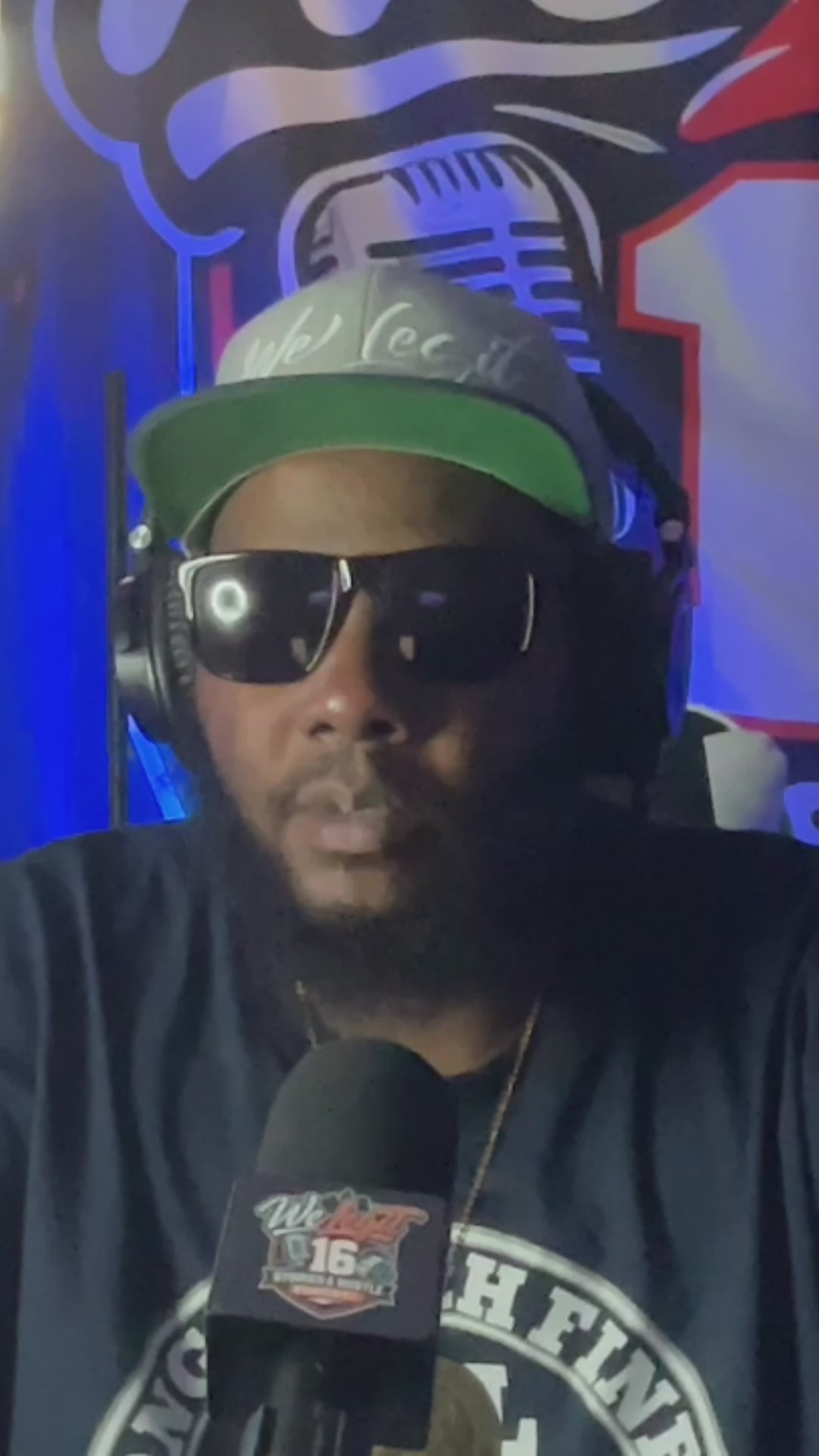 Load video: Markee Carter recording the We Legit 16   Stories &amp; Hustle Podcast in studio, sharing entrepreneurial stories, discipline, and creator insight.